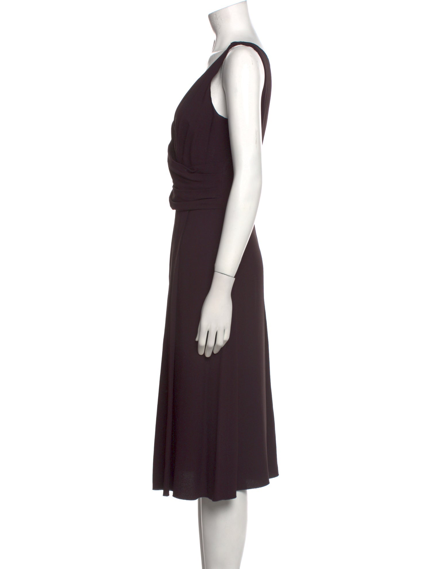 Prada V-Neck Midi Length Dress